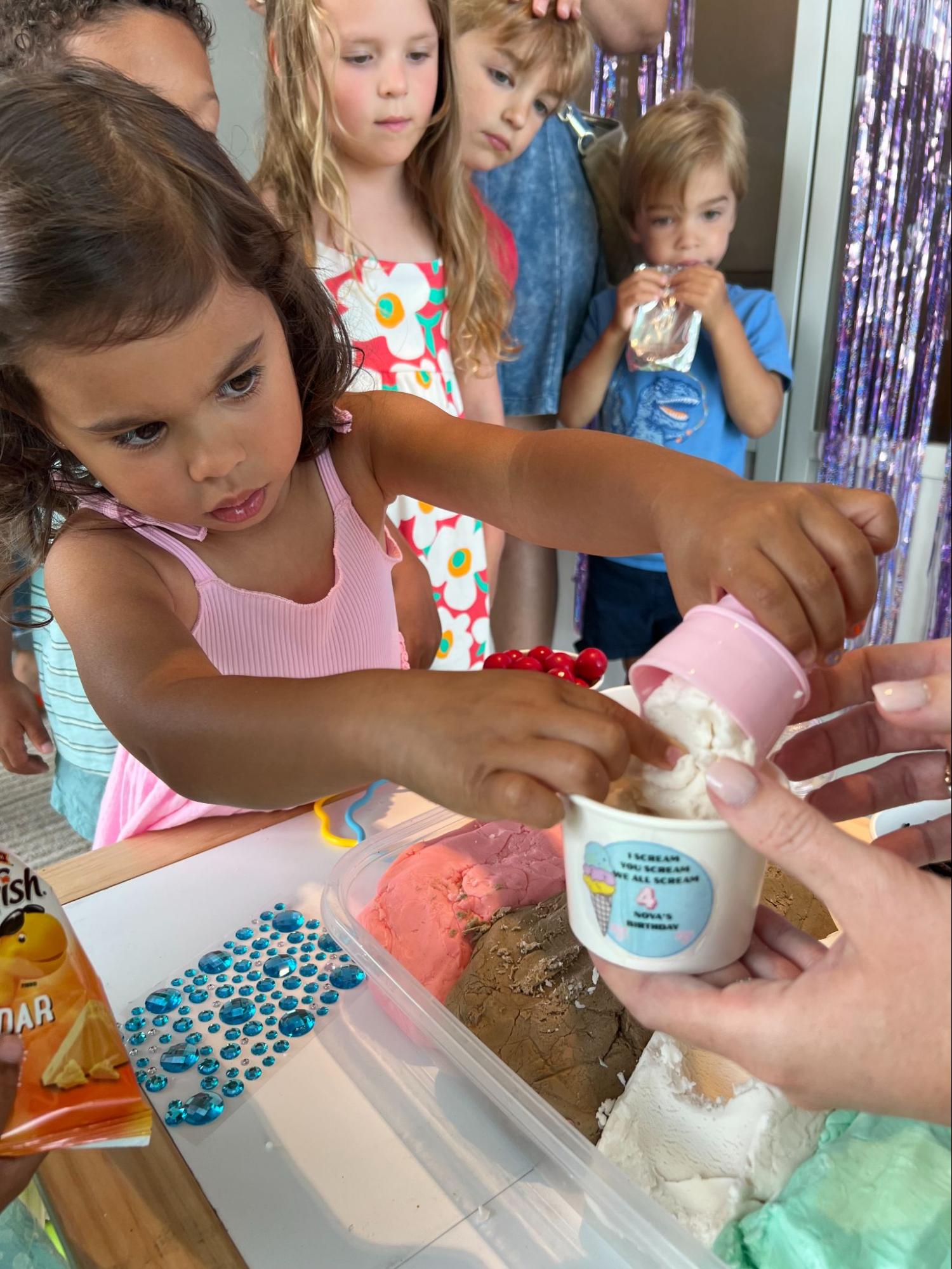 Children enjoying sensory activities